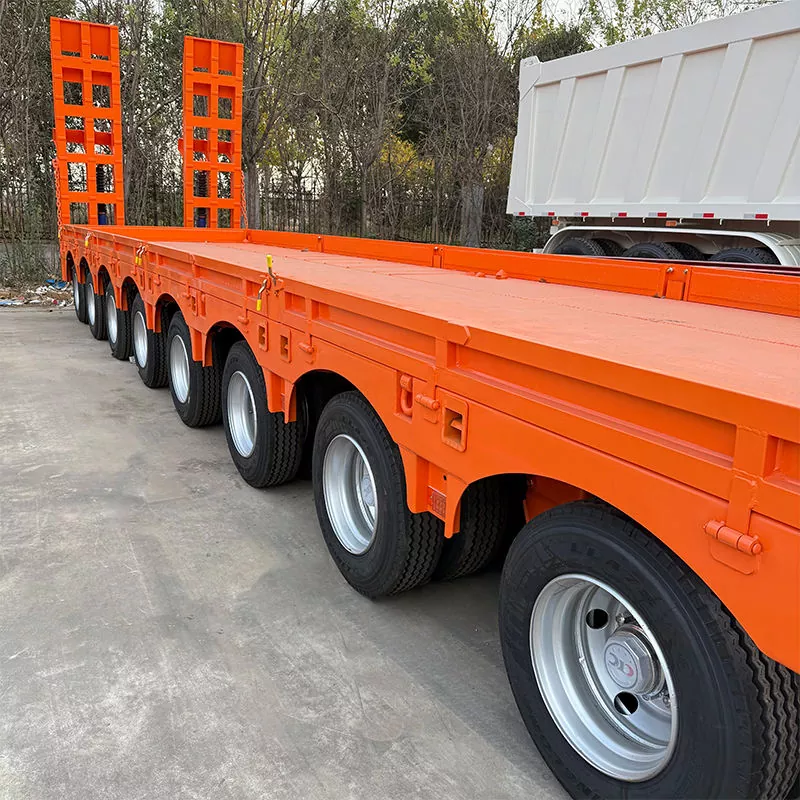 Semirreboque hidráulico de transporte pesado multieixos de 10 eixos