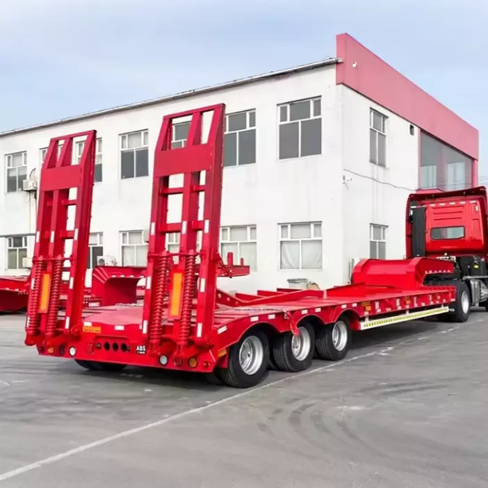 Como um semirreboque plataforma Gooseneck melhora o transporte de carga pesada?