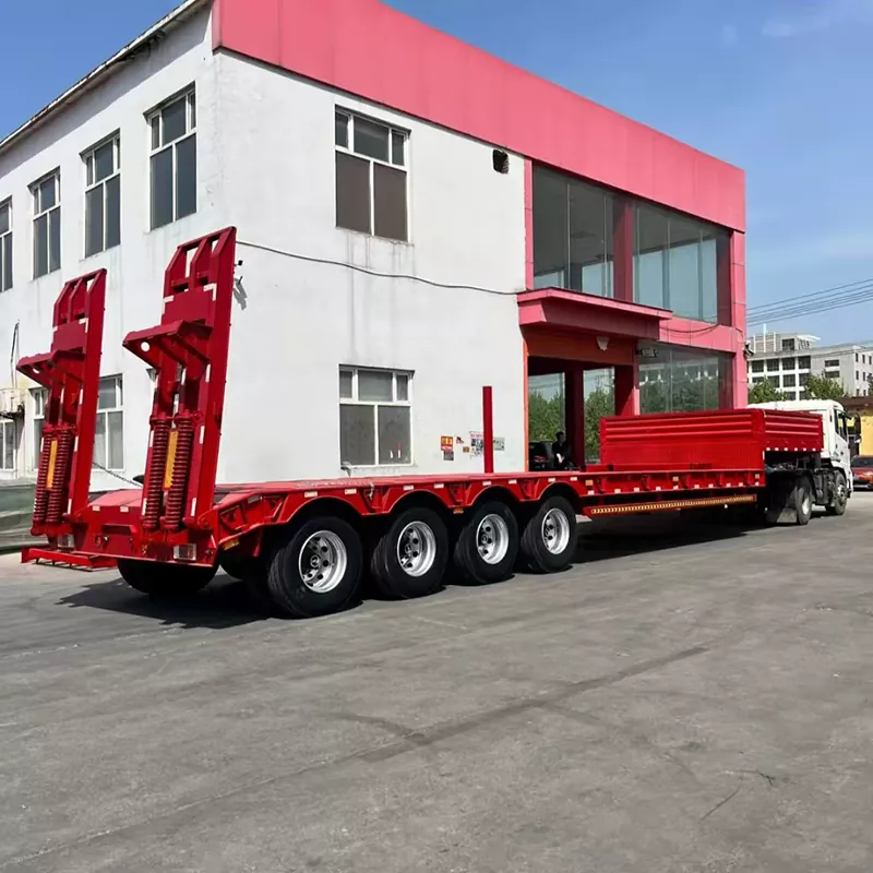 Semirreboque Lowboy de 3 eixos