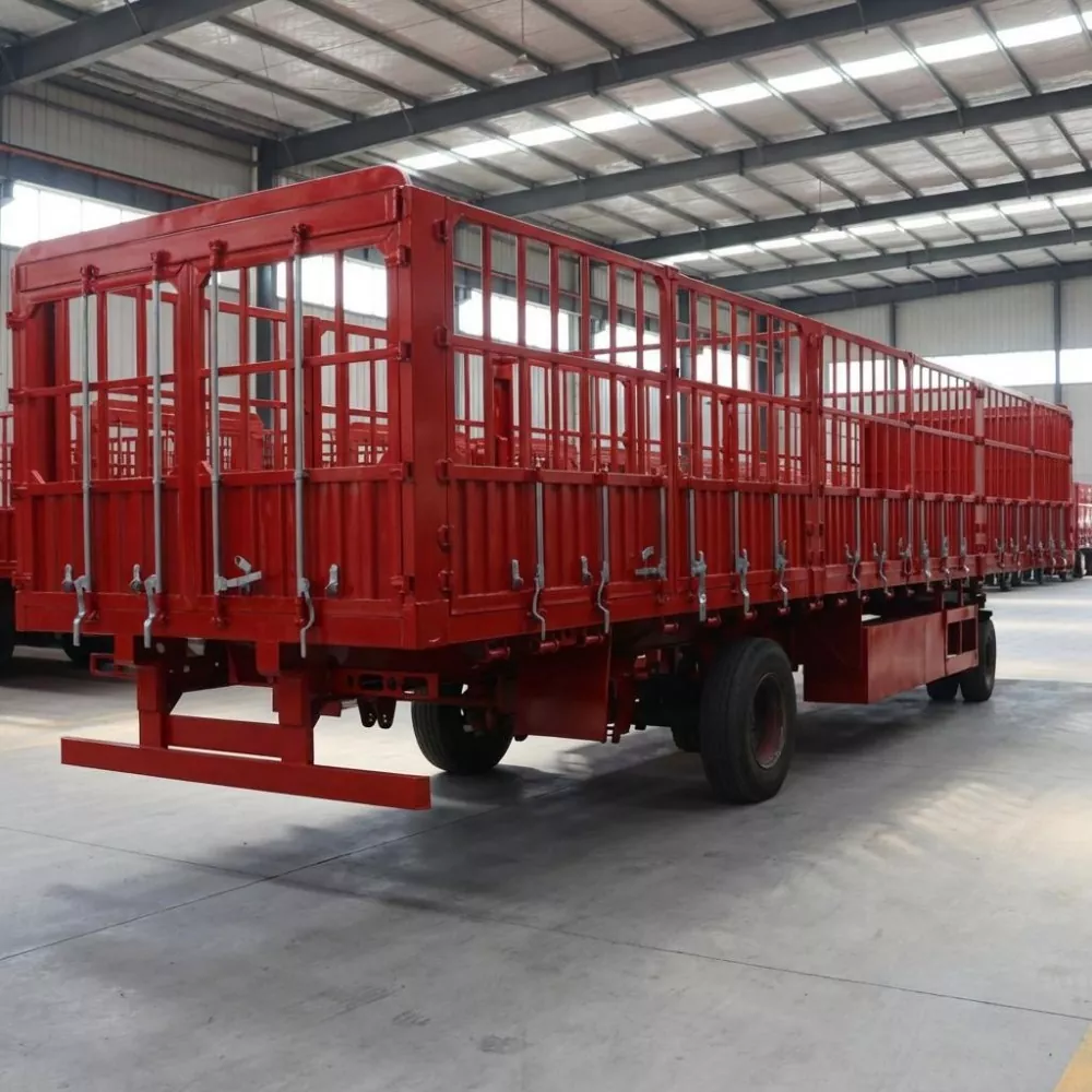 Semirreboque de leito alto-baixo para transporte de contêineres